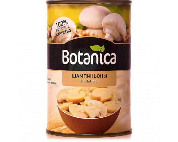 Шампиньоны с вешенками резаные консервированные Botanica 425 мл 5 шт