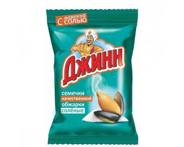 Семена подсолнечника ДЖИНН жареные солёные 100 гр