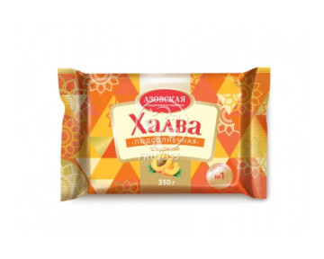 Халва подсолнечная с курагой 350 гр